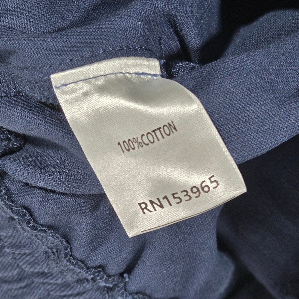 AREA STARS Navy‎ Blue Cotton Drawstring Waist Casual Pants Womens Size S - Picture 4 of 10